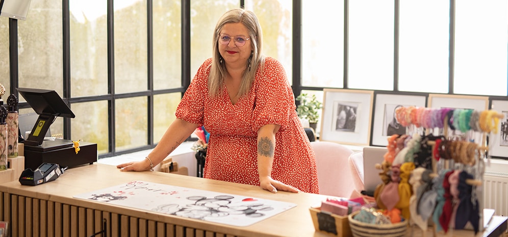 Jessica Griboval a bénéficié d'une garantie France Active pour protéger son parcours d'entrepreneure.